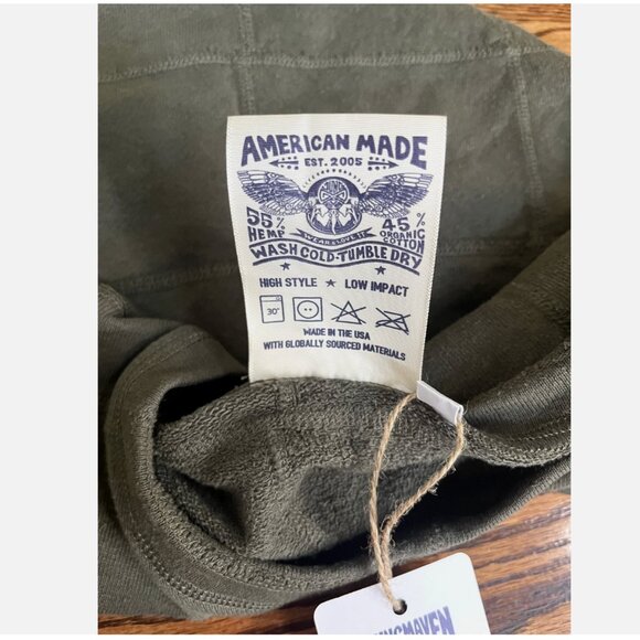 NWT Jungmaven Lightweight Sweatshirt Size Small Hemp Organic Cotton Made In USA - Picture 5 of 6